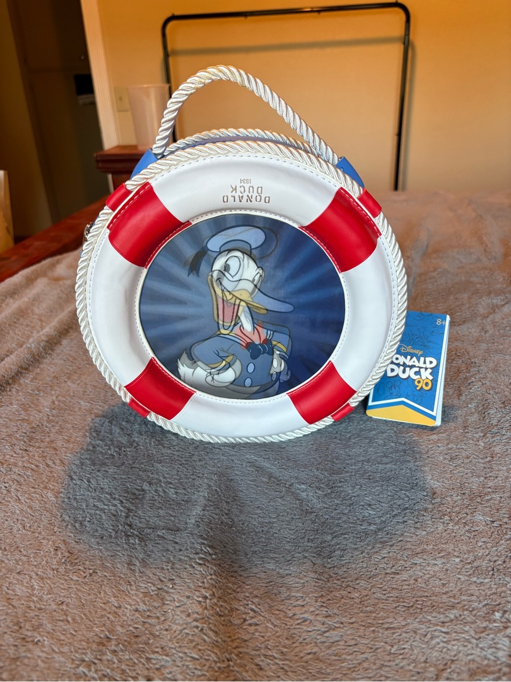 Loungefly Blue & Red Donald Duck Lifesaver Crossbody